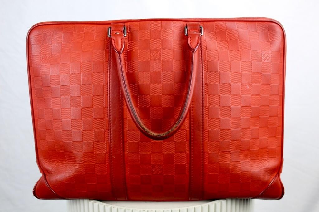 Louis Vuitton Porte Documents Fusion - 1098, Aktetas of Boekentas, Oranje, Ophalen of Verzenden, Lv