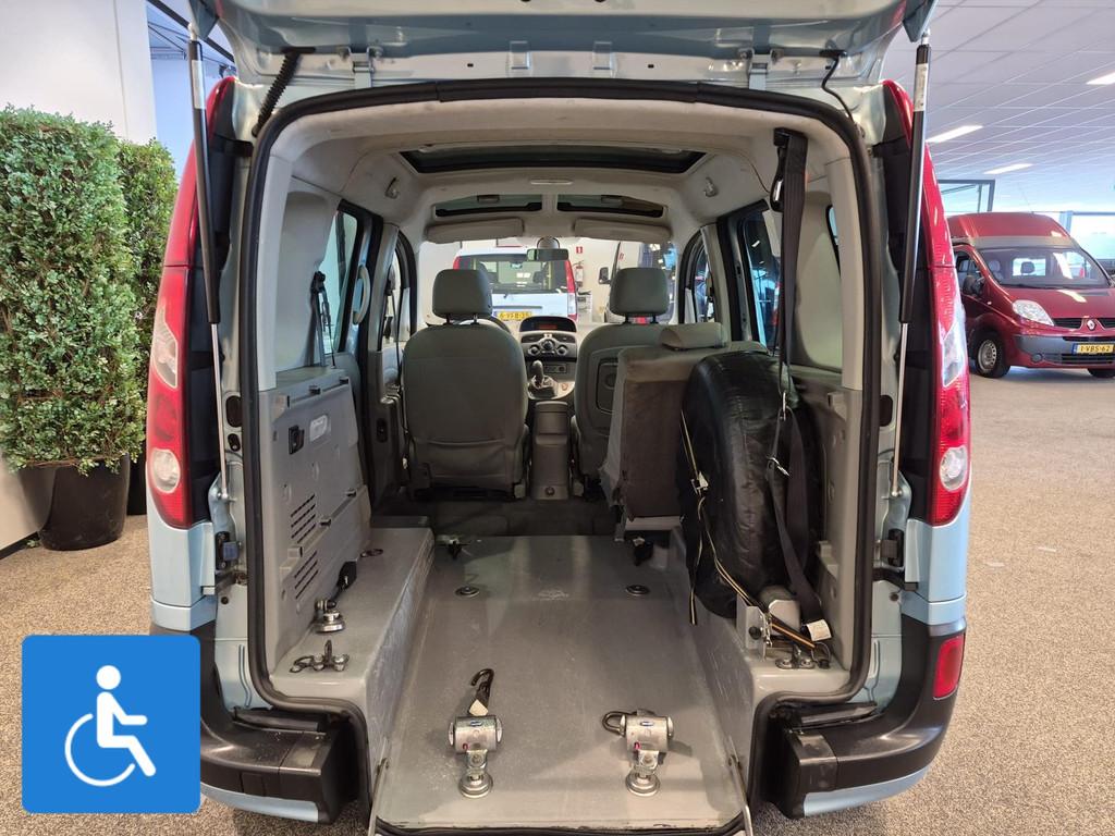 Renault Kangoo Rolstoelauto 3+1 (Airco), 12 maanden, Stof, Gebruikt, Blauw
