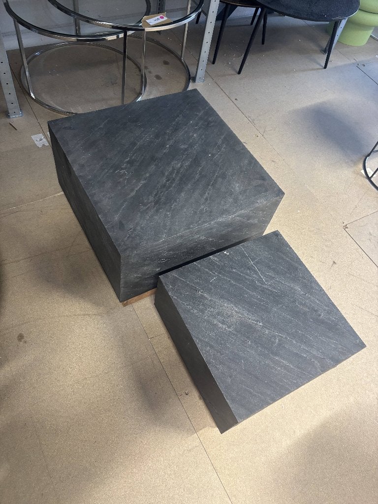 Hoyz Collection - Salontafel Blox Slate - Leisteen, Ophalen, Gebruikt, Meerkleurig, Overige stijlen