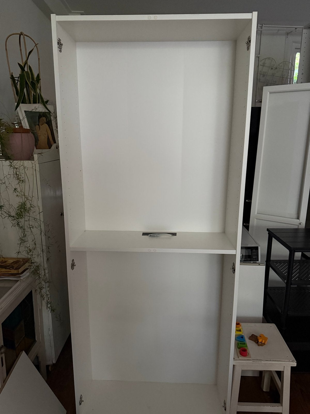 Witte IKEA PAX kast met deur, Ophalen, Gebruikt, 200 cm of meer, 50 tot 100 cm