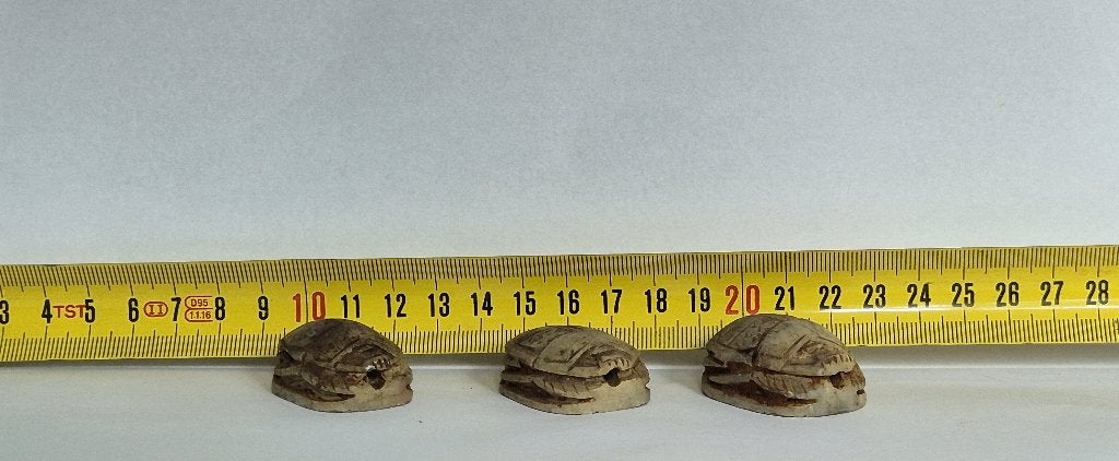 Set van 3 Egyptische Scarabee Amuletten (Replica / Souvenir), Ophalen of Verzenden
