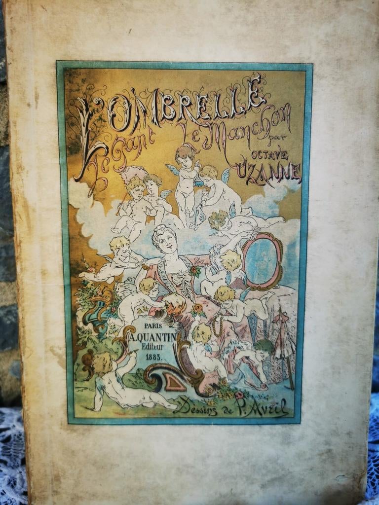 Antiek boek uit 1883 roman l'ombrelle vol platen! Miekje, Ophalen of Verzenden