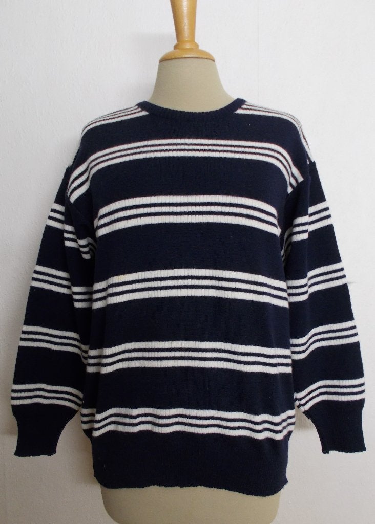80% wollen wollen marine trui van nieuw England's Bischot! M, Kleding | Dames, Truien en Vesten, Ophalen of Verzenden, Zo goed als nieuw