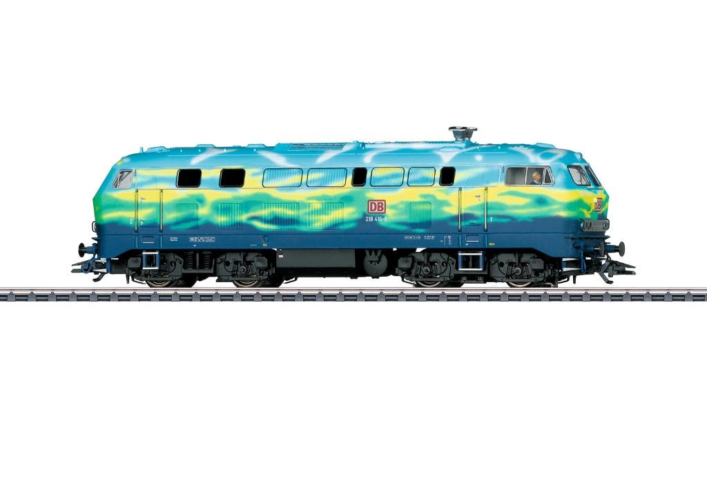 Märklin 39218 – Dieselloc BR 218 "Touristik-Zug" – Mfx+ Soun, Ophalen, Wisselstroom, Locomotief, Nieuw