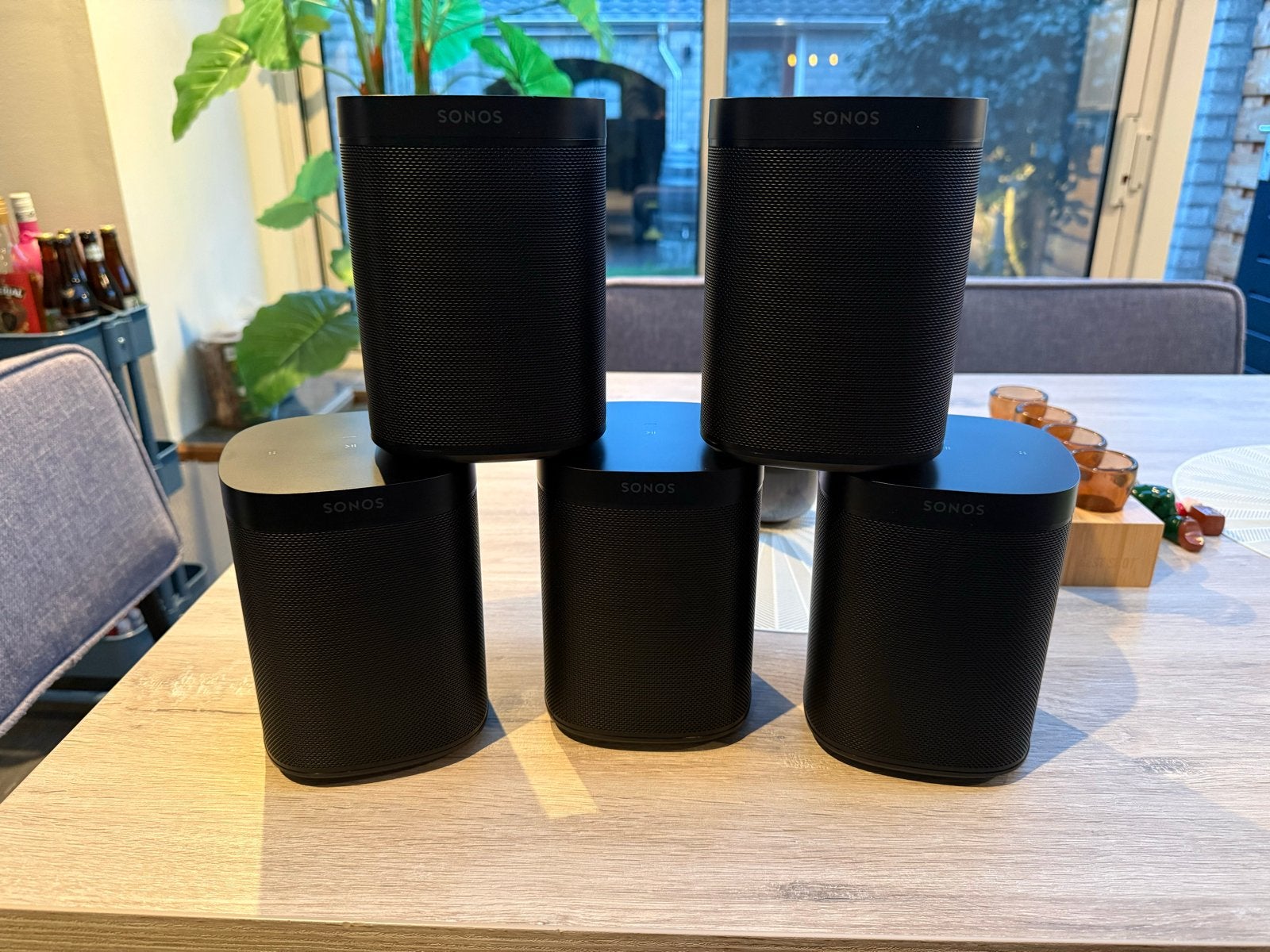 5x Sonos One SL - Zwart