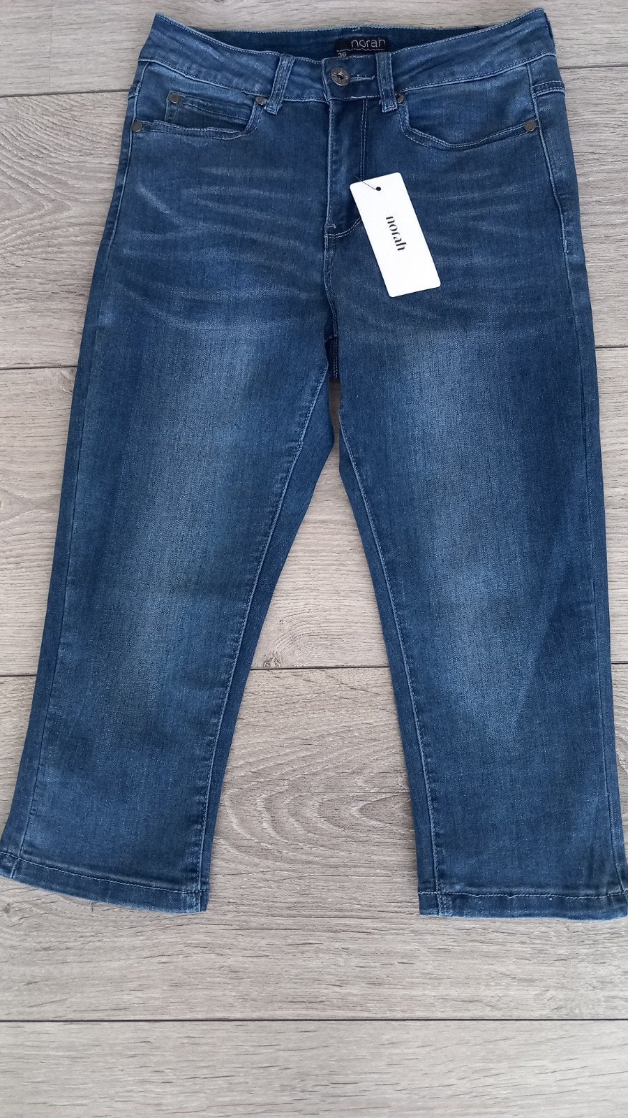 NORAH* DEMIN BLUE STRETCH (VEEL)PANTALON/CAPRI NIEUW!!, Blauw, Nieuw, Ophalen of Verzenden, Driekwart