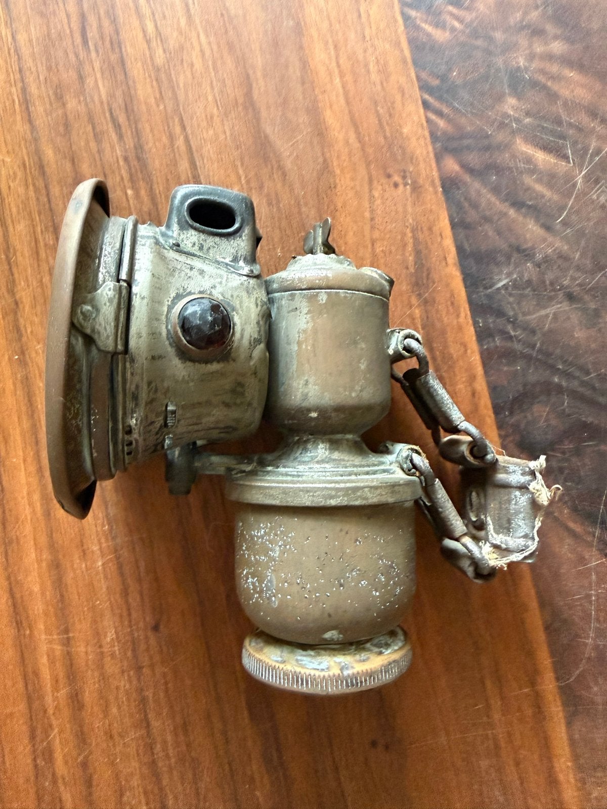 Antieke Carbiet Fietslamp - Vintage Fietsverlichting, Ophalen