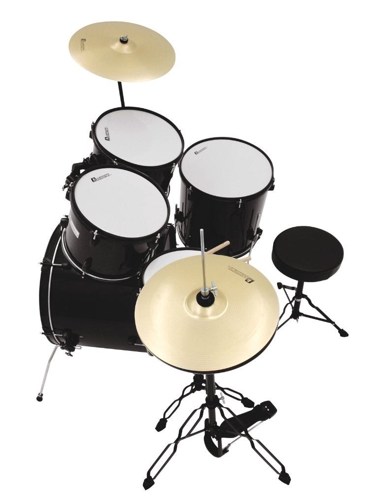 DIMAVERY DS-200 Drum set black, ., Drums of Percussie, Nieuw, Ophalen of Verzenden