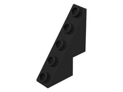 Lego Zwarte Hellingsteen 3x1x3 1/3 met Noppen (6044), Gebruikt, Overige thema's, Lego, Ophalen of Verzenden