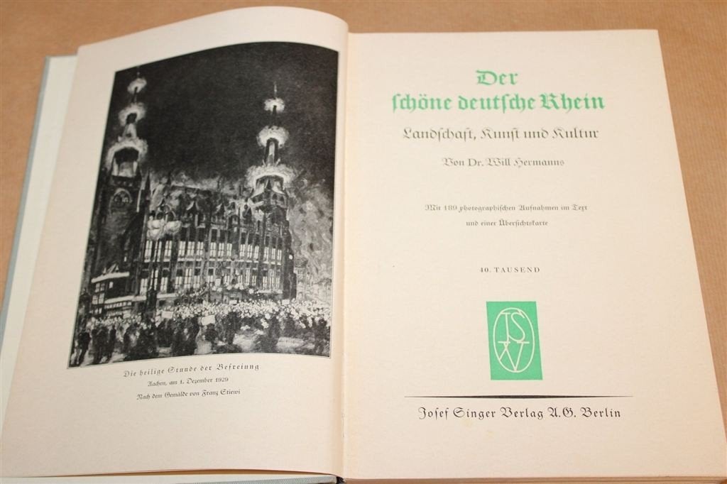 Schöne deutsche Rhein —Rijnlandschap in Gotisch Schrift 1933, Boeken, Ophalen of Verzenden, Gelezen, Europa