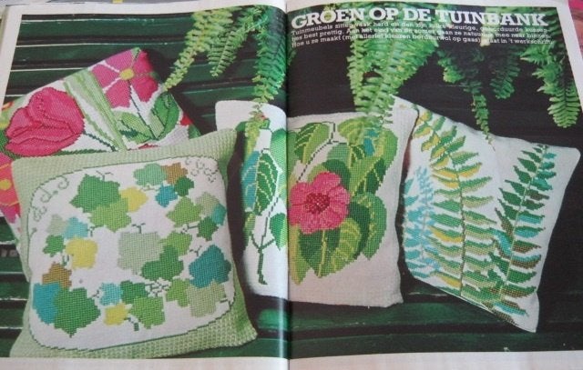 Borduurpatroon  Bloemen en varens  nr 9030, Verzenden, Nieuw, Handborduren, Patroon