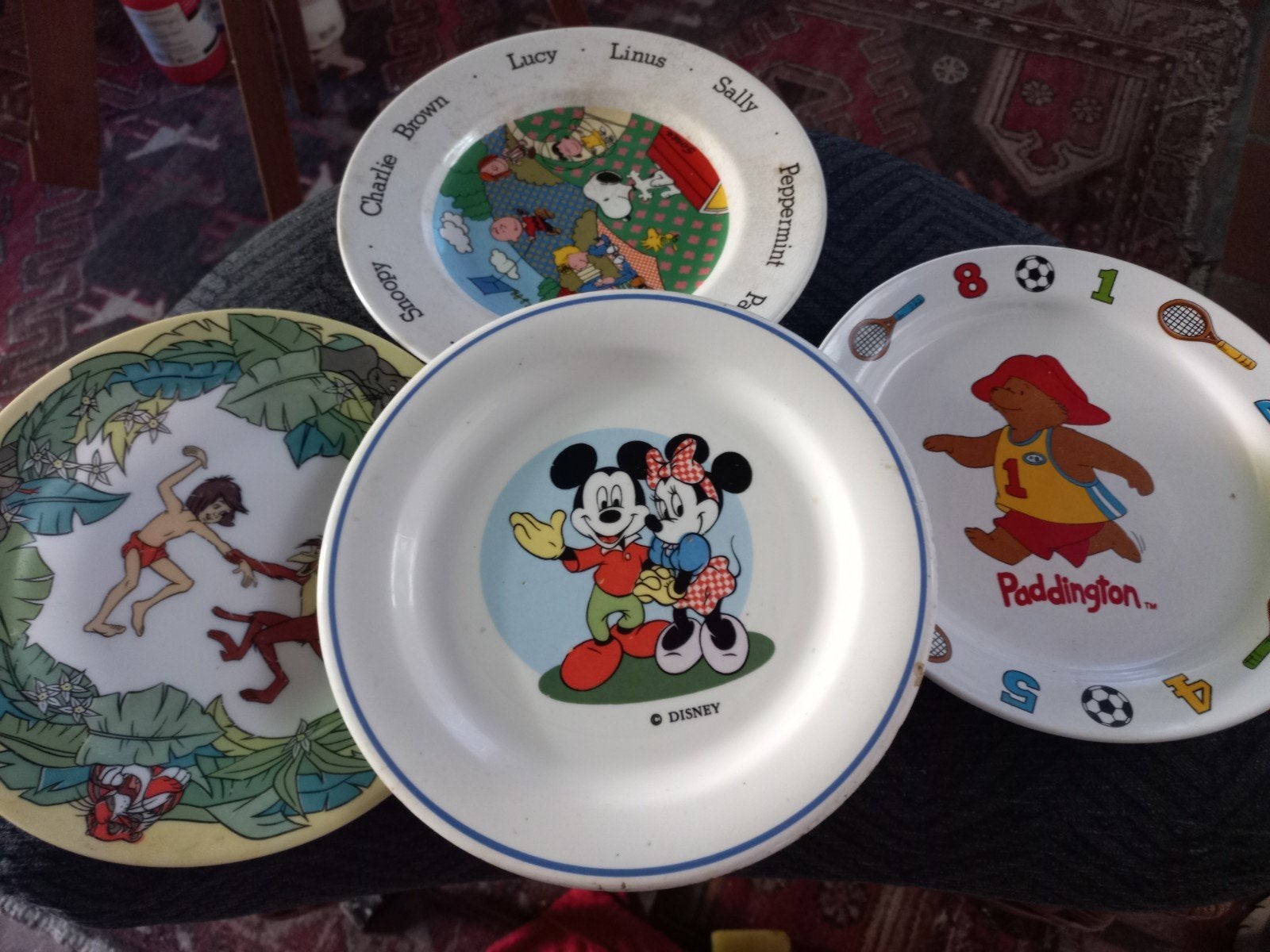 5  Ontbijtbordjes: Disney, Snoopy, Paddington, V&B, Ophalen of Verzenden, Overige stijlen, Bord(en)