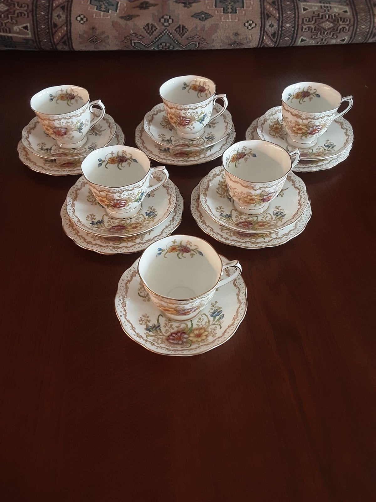 Royal Albert  5 heren trio en 1 herenkopje los zie omschrijv, Ophalen of Verzenden