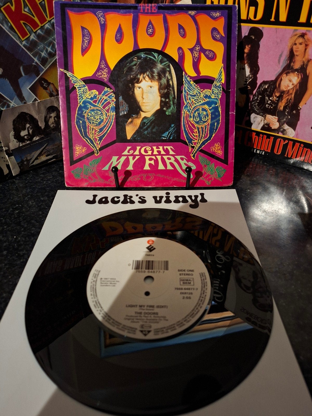 The Doors - Light My Fire (Single) 1991, Cd's en Dvd's, Vinyl | Rock, Gebruikt, 7 inch, Ophalen of Verzenden, Fotohoes