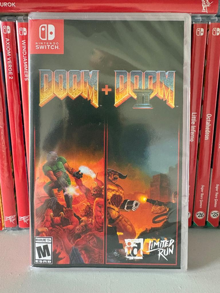 Doom 1 + 2 (Nintendo Switch) - Limited Run, Spelcomputers en Games, Games | Nintendo Switch, Nieuw, Shooter, 1 speler, Vanaf 18 jaar