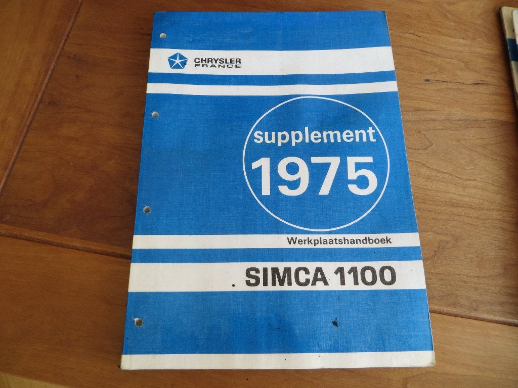 Werkplaatshandboek Simca 1100, 1100 Ti, 1100 Toerist, VF2 75, Ophalen of Verzenden