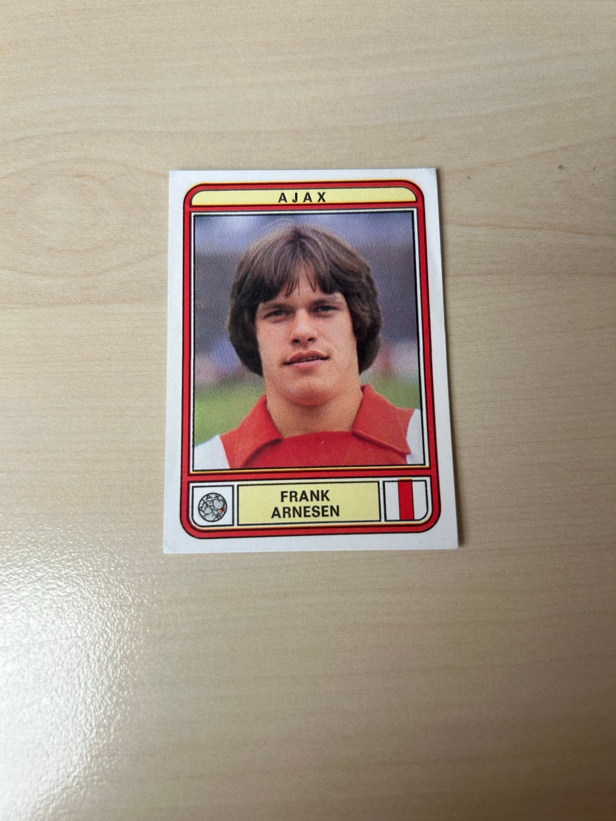 Frank Arnesen Panini Voetbal 80 Ajax Plaatje #11, Ophalen of Verzenden, Zo goed als nieuw, Sticker