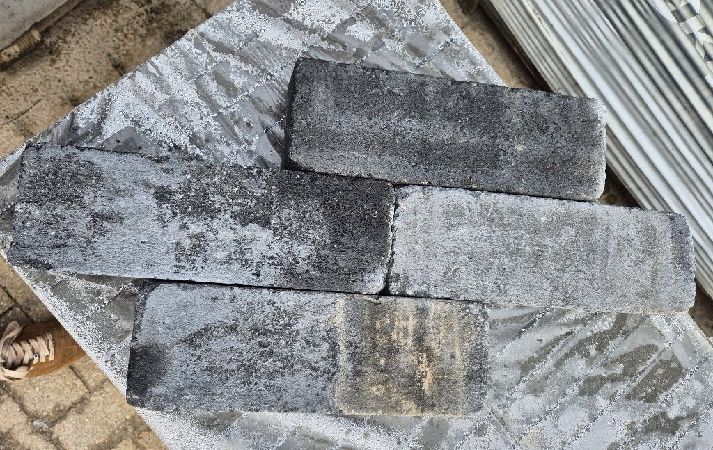 Antieke trommel longstone 7cm antraciet, Ophalen, Nieuw, Beton, Klinkers