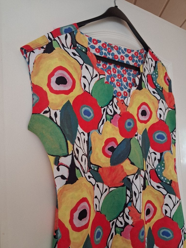 Lizzy en Coco reversible jurk maat 42, Kleding | Dames, Meerkleurig, Maat 42/44 (L), Ophalen of Verzenden, Knielengte