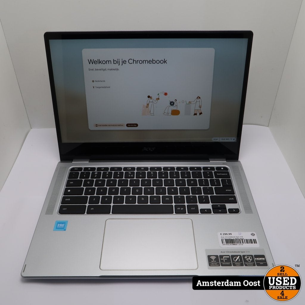 Acer Chromebook Spin 314 Touchscreen | in Nette Staat, Computers en Software, Chromebooks, Gebruikt