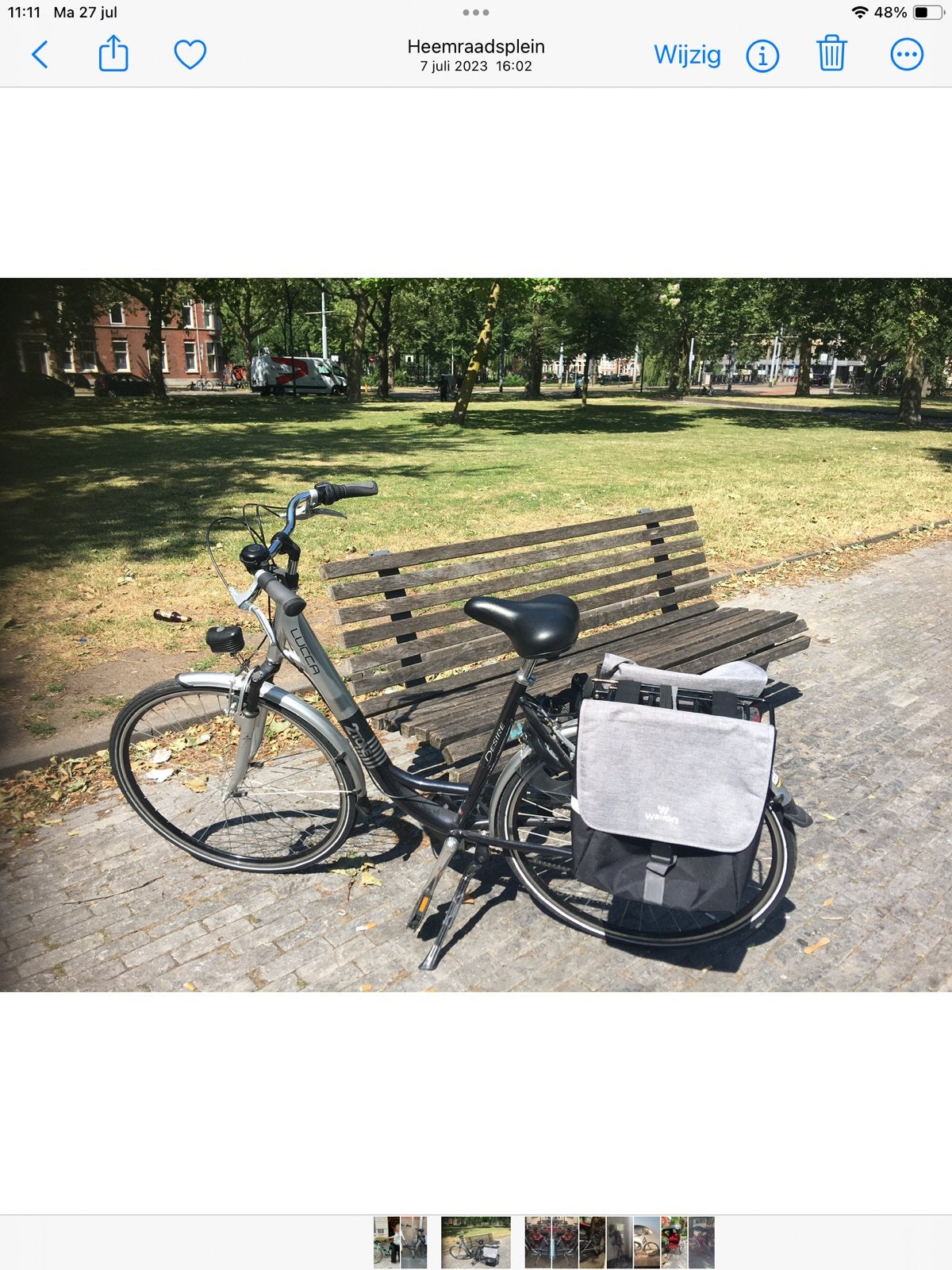 Fiets met handremmen in perfecte staat, Fully, Ophalen of Verzenden, Zo goed als nieuw, Overige merken