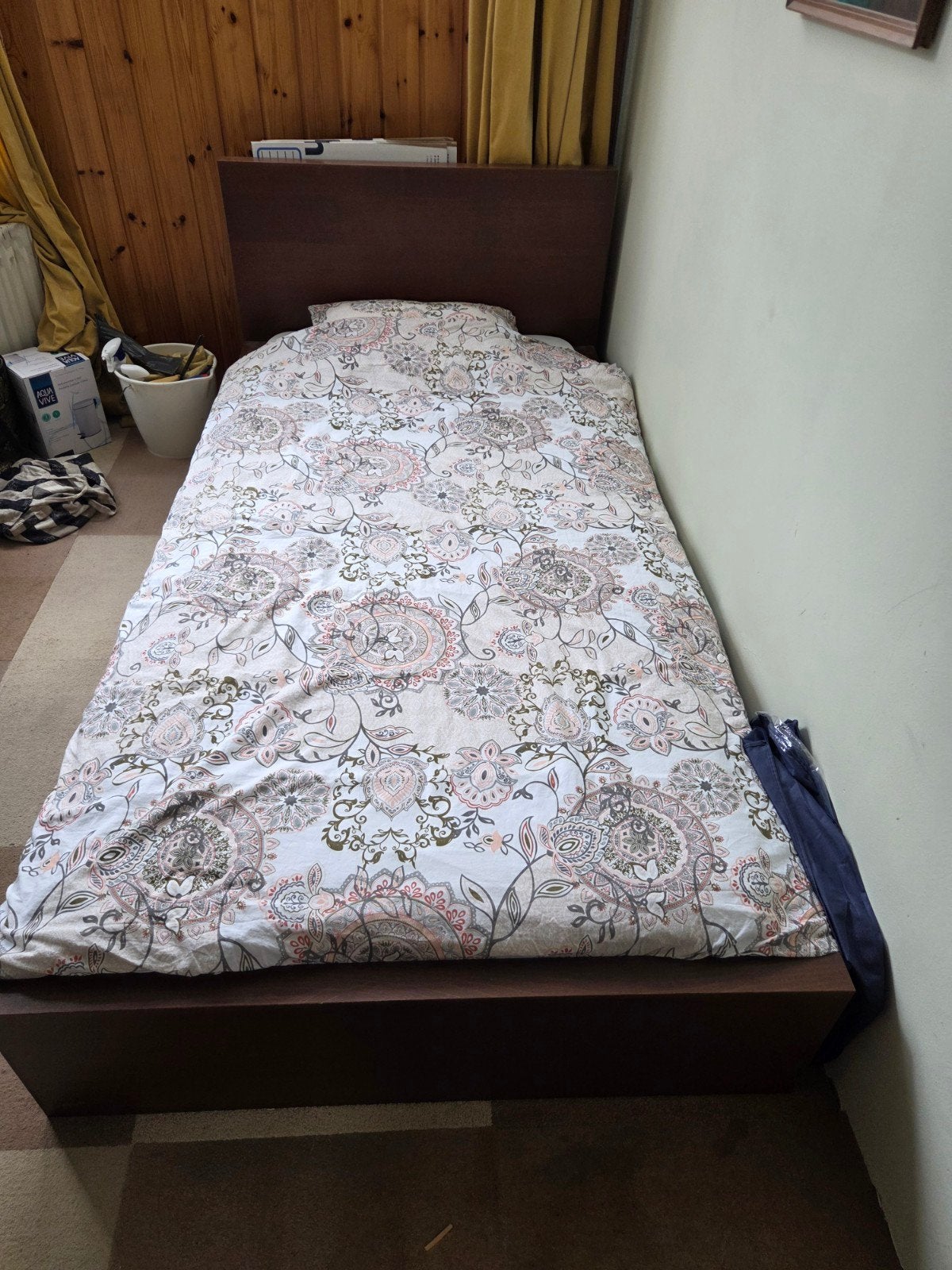 IKEA MALM Eenpersoonsbed 90x200, Ophalen, Gebruikt, 90 cm, Eenpersoons