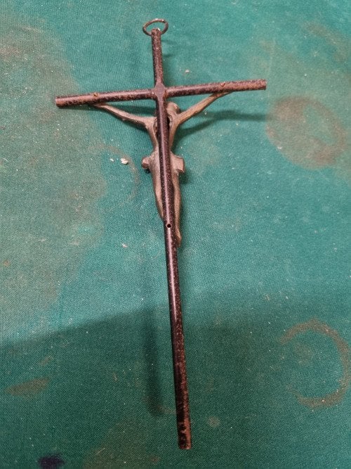 kruisbeeld met jezus jaren 60, Ophalen of Verzenden