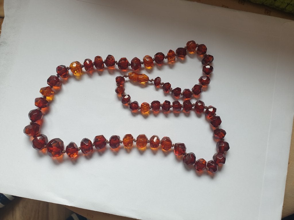 Ketting amber, Verzenden, Overige materialen, Ketting