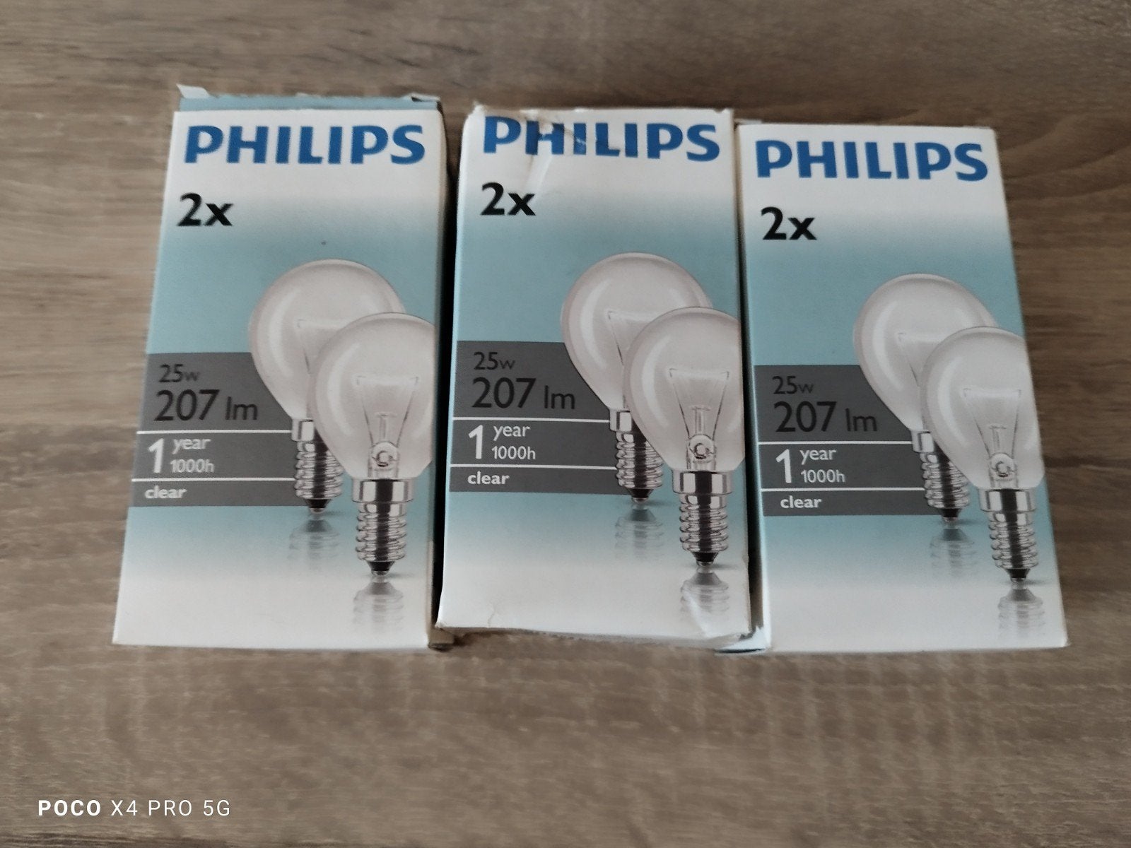 Philips Gloeilampen E14 25W - 3 verpakkingen (6 lampen), Philips, Gloeilamp, E14 (klein), Nieuw