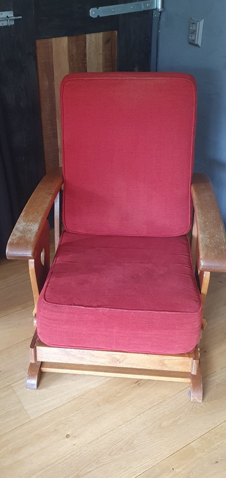 rookstoel uit waarschijnlijk de 50er jaren, Gebruikt, Vintage, 75 tot 100 cm, Ophalen of Verzenden