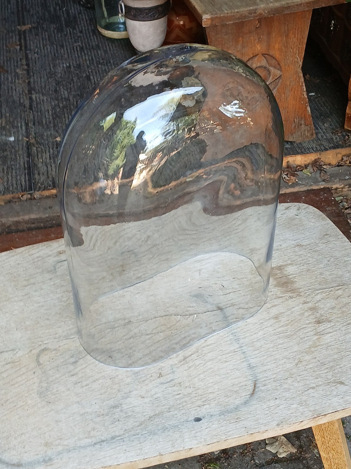 Grote glazen stolp, vintage, Ophalen of Verzenden