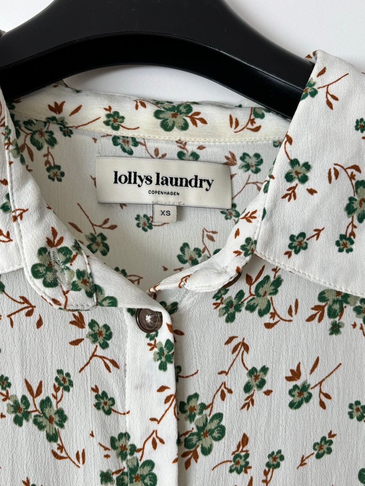 Lollys Laundry Blouse met bloemenprint - Maat XS, Ophalen of Verzenden, Zo goed als nieuw, Maat 34 (XS) of kleiner, Wit