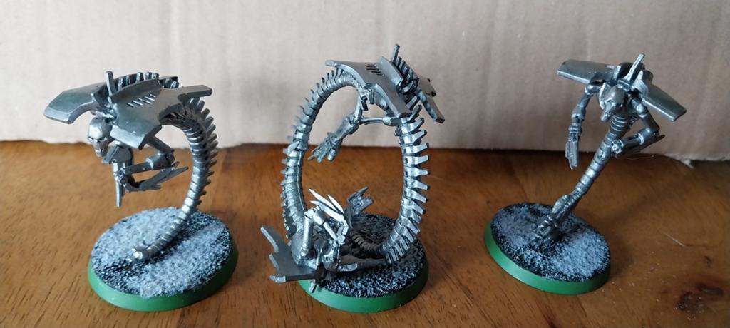 Klassieke metalen Necron Wraiths (Warhammer 40.000), Hobby en Vrije tijd, Wargaming, Gebruikt, Figuurtje(s), Ophalen of Verzenden
