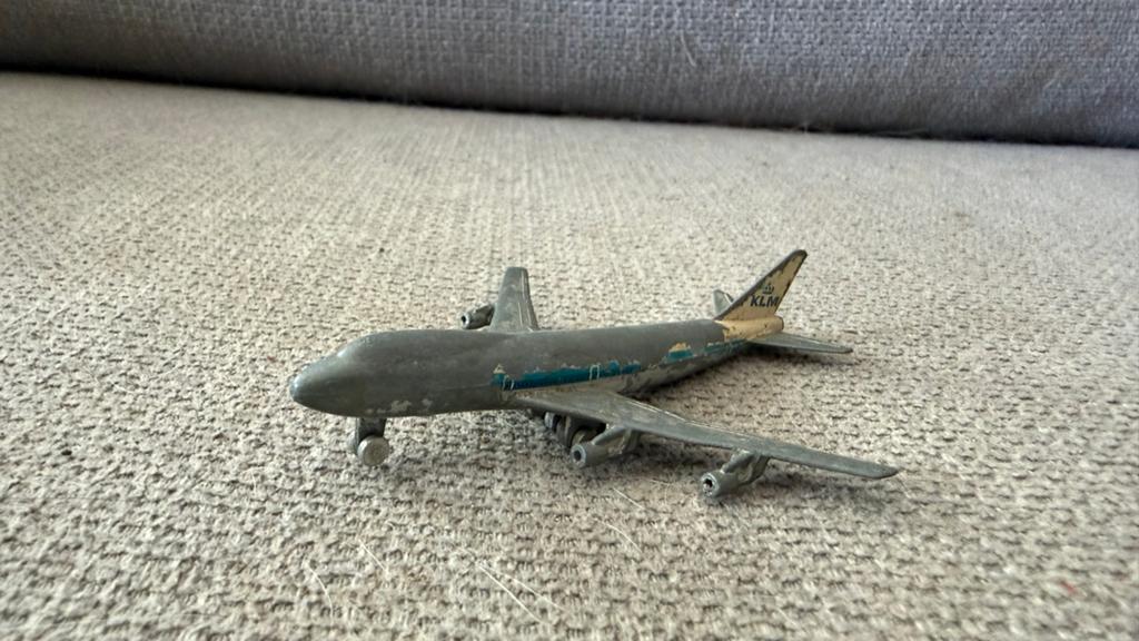 Vintage KLM Boeing 747 Schaalmodel - Gebruikt, Ophalen of Verzenden, Gebruikt, Schaalmodel
