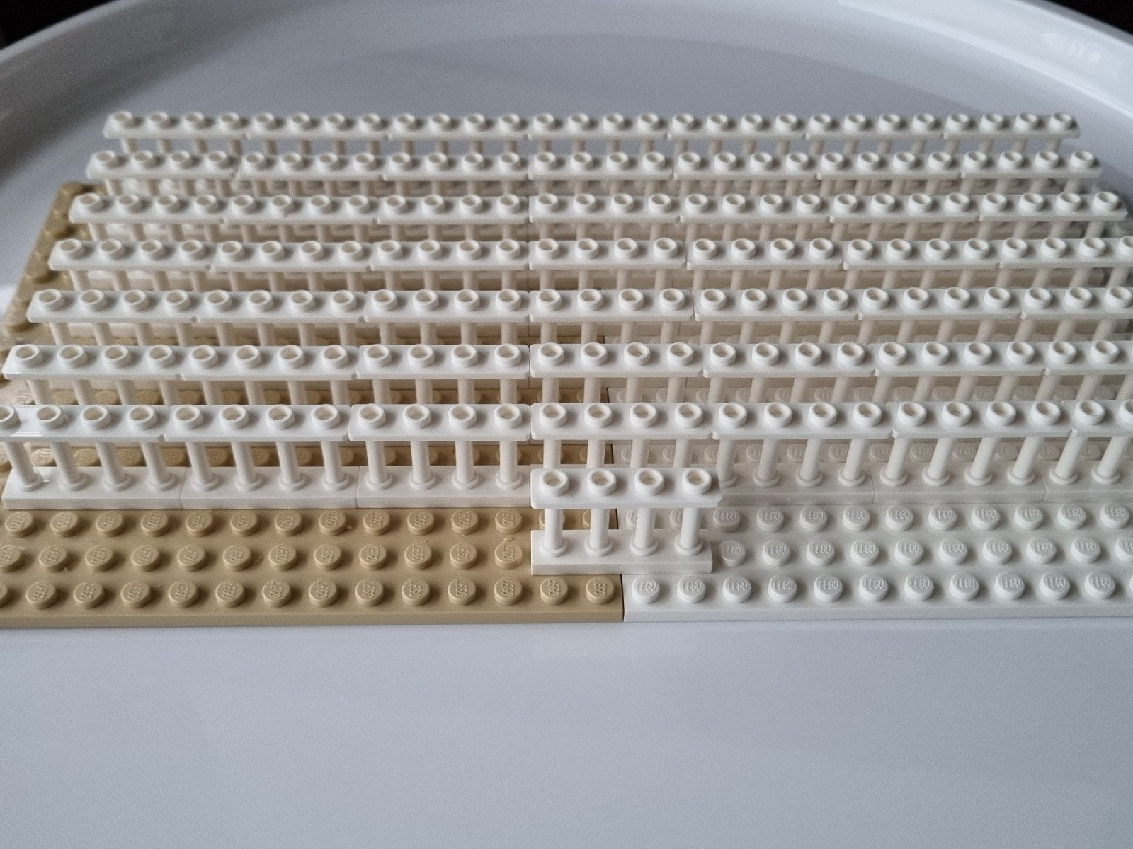 50 nieuwe lego traliehekjes wit 15332, Ophalen, Overige thema's, Lego, Nieuw