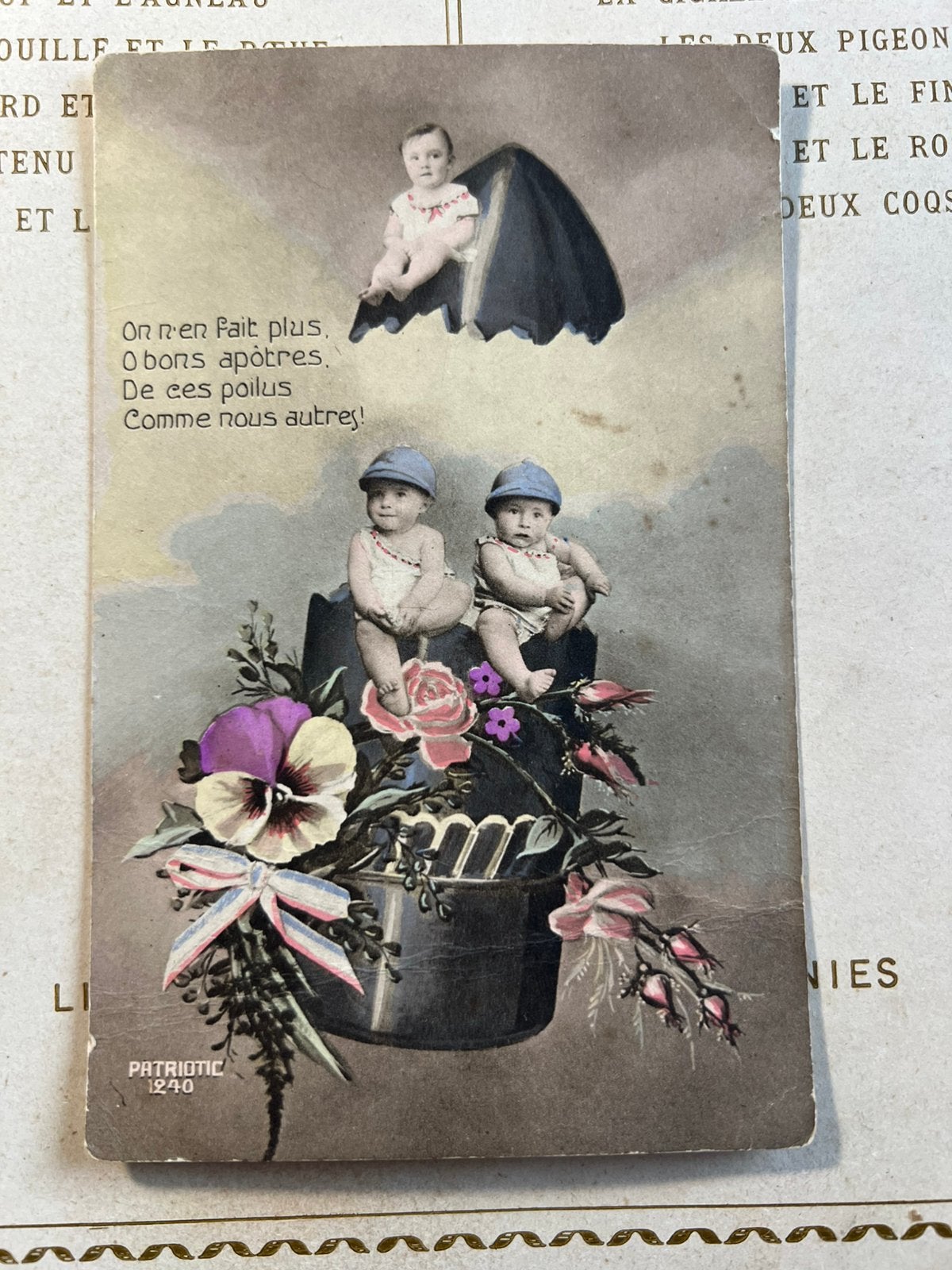14-1-1919 Baby’s als soldaat (GO), Verzamelen, Ophalen of Verzenden, Voor 1920, Gelopen, Kinderen