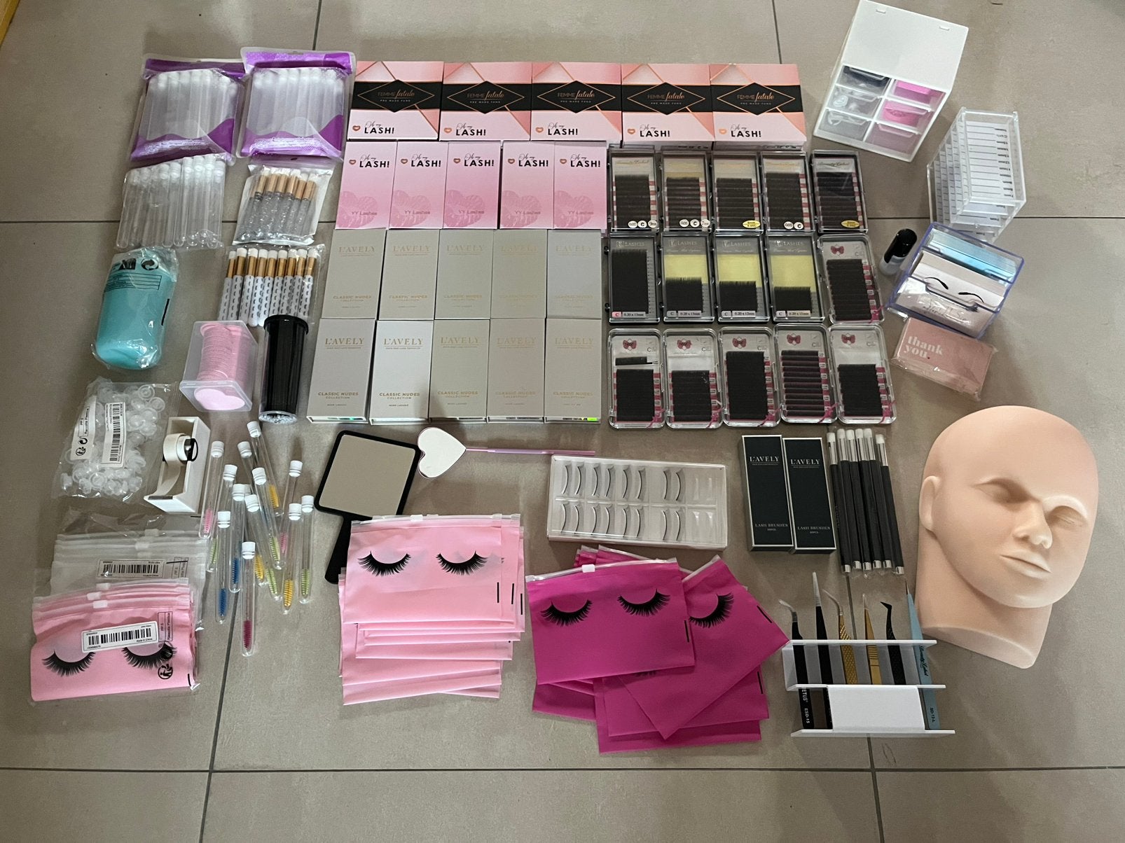 Complete startersset voor wimperextensions, Ophalen of Verzenden, Zo goed als nieuw, Overige kleuren, Handen en Nagels