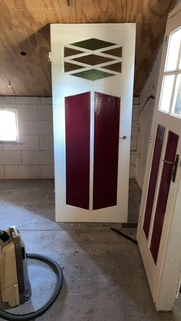 Te koop mooie deur uit de 30/40e jaren, Ophalen, Gebruikt, 80 tot 100 cm, Binnendeur
