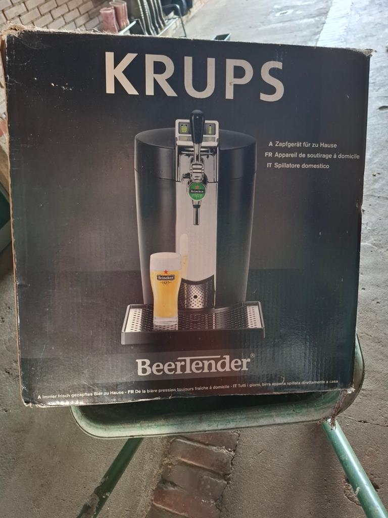 Krups beertender, Witgoed en Apparatuur, Thuistaps, Ophalen, Zo goed als nieuw, Krups