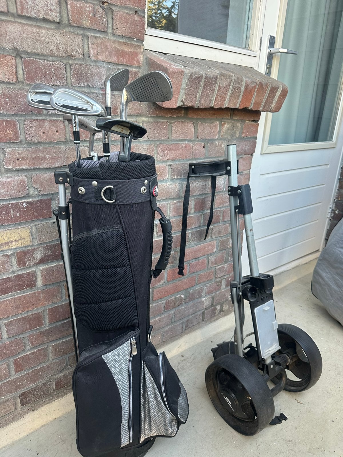 MD Golfset met Golftas en Golfkar, Ophalen, Gebruikt, Set, Overige merken
