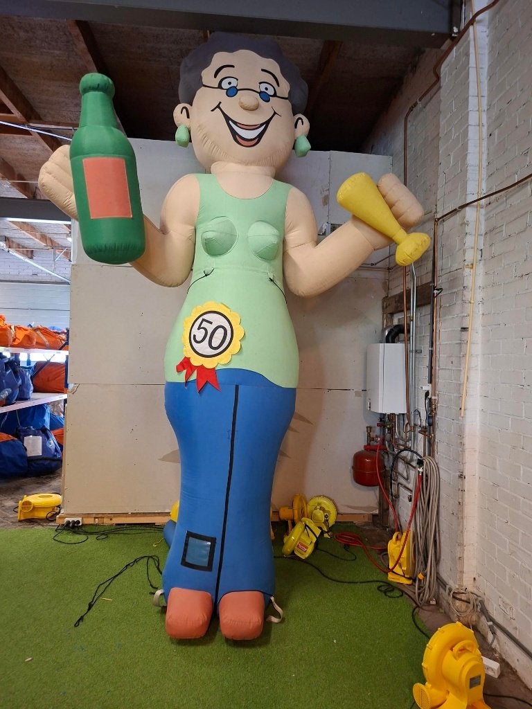 Sarah pop Crazy 3.5m inclusief blower, Ophalen of Verzenden, Gebruikt, Abraham of Sarah
