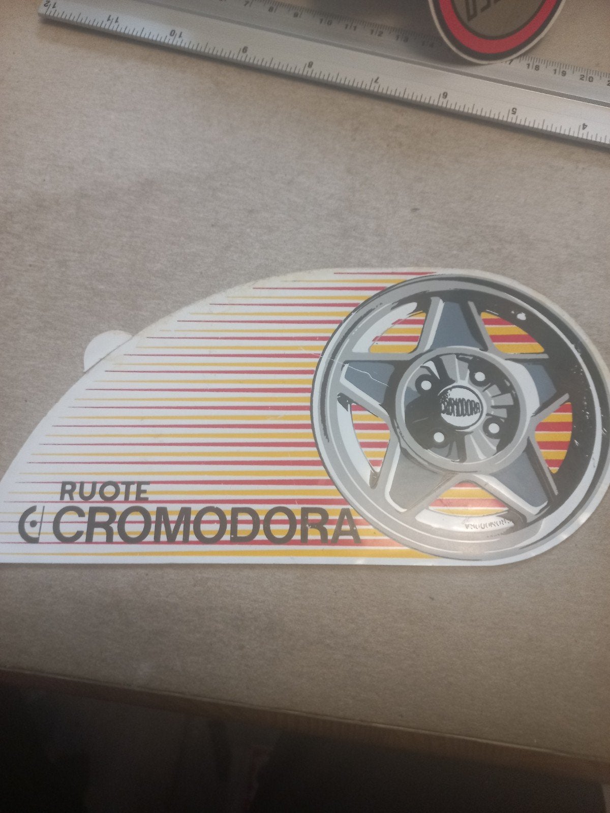 Vintage Cromodora Ruote Sticker - Auto Wiel Decal, Ophalen of Verzenden