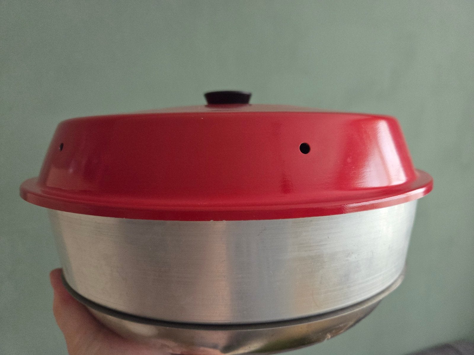 Handige Omnia camping oven (zgan), Met deksel, Ophalen of Verzenden, Zo goed als nieuw, Rvs