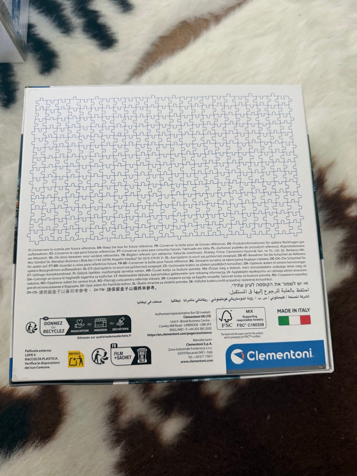 Clementoni Legpuzzel 1000 stukjes - Nieuw, Ophalen, 500 t/m 1500 stukjes, Nieuw, Legpuzzel