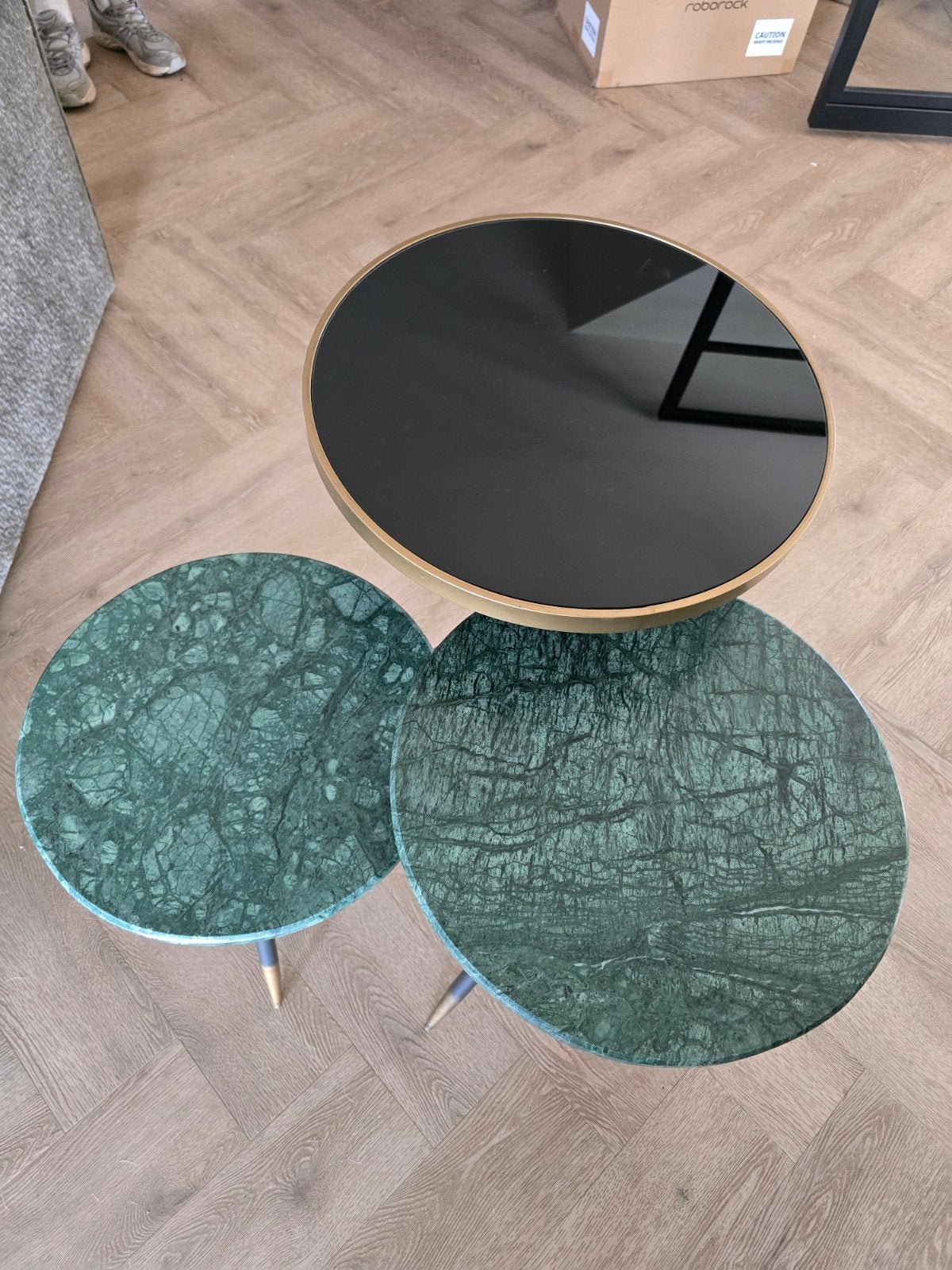Groen Marmer tafeltje van Sfeer, Ophalen, 50 – 75, Minder dan 50 cm, 50 tot 100 cm