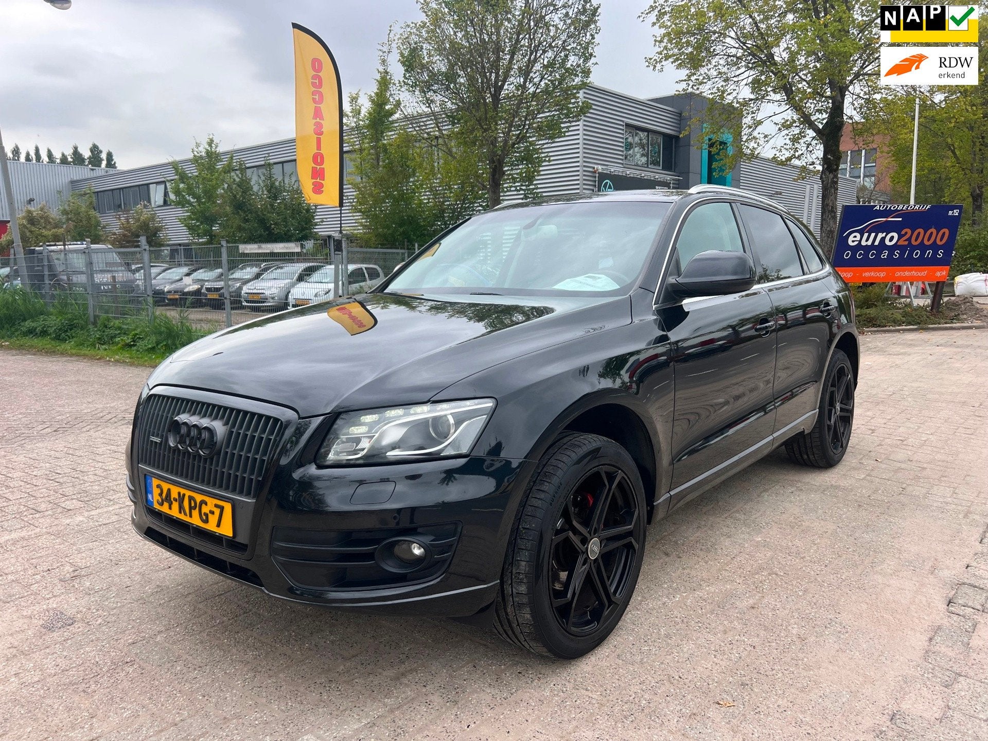 Audi Q5 2.0 TFSI quattro Pro Line - Leder - Navi - Trekhaak, Gebruikt, Zwart, 4 cilinders, Zwart