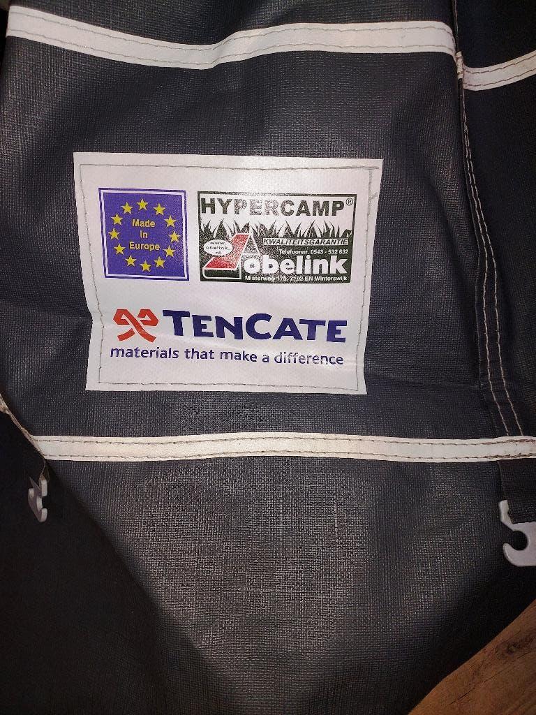 Hypercamp TC Obelink voortent, maat 10 Antraciet, Caravans en Kamperen, Voortenten en Luifels, Zo goed als nieuw, Overige merken