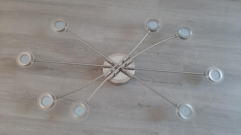 6 armige led plafondlamp. 105c60 cm, Ophalen, Zo goed als nieuw