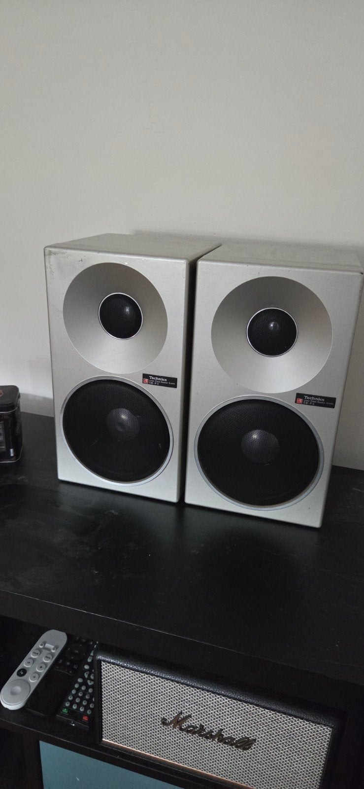Technics SB-F3 2-weg luidsprekers, Gebruikt, Minder dan 60 watt, Boekenplank luidspreker, Ophalen