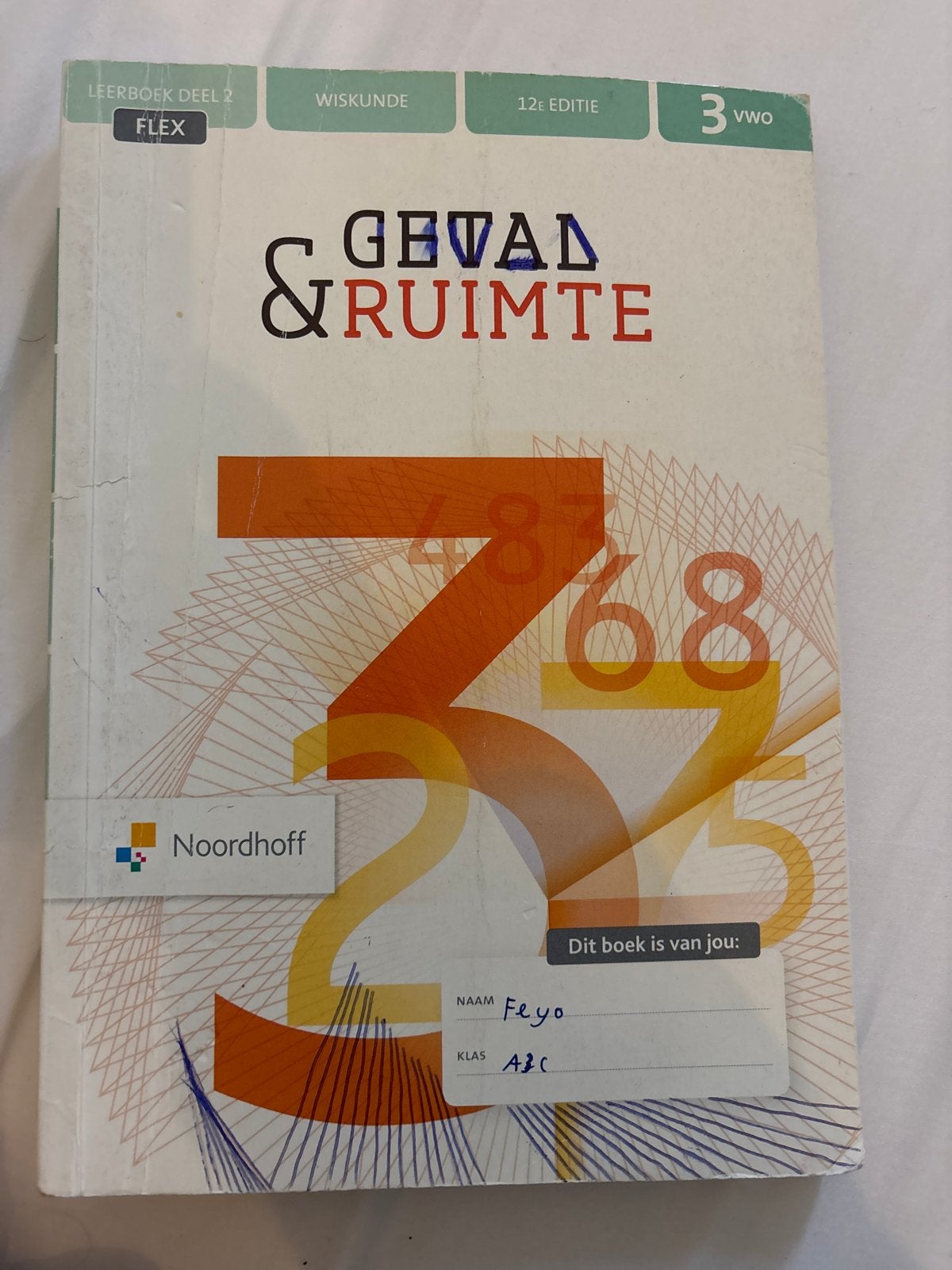 Getal & Ruimte Wiskunde 3 VWO Leerboek Deel 2 FLEX, Ophalen of Verzenden, Gelezen, VWO, Wiskunde A